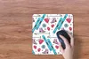 MuchoWow® Mauspad Mousepad Wintersport - Schnittmuster - Produktbild-Vorschau 3