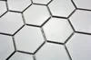 Mosaik Fliese Keramik Hexagon weiß matt Wandfliesen Produktbild-Vorschau 2