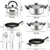 Topfset, Pfannenset 12-teilig mit Flötenkessel | Produktbild-Vorschau 6
