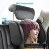 KopfstüTze Auto Kinder, 180 Grad Verstellbares Atmungsaktiv Leder
