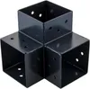 3D 90° Winkelverbinder für Holzpfosten, H.9 x T.9 cm Produktbild-Vorschau 1
