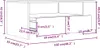 vidaXL Couchtisch Weiß 102x55x42 cm Holzwerkstoff Produktbild-Vorschau 7
