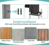 Collage showing installation details and different floor types for a side awning. Podgląd zdjęcia produktu
