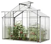 Gewächshaus Orchidee 2 Alu-Rahmen 256x131 cm Polycarbonat Produktbild-Vorschau 1