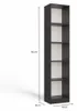 Libreria stretta RAUNO - 40 cm, antracite Anteprima dell’immagine prodotto 4