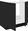 Küchen Spülenunterschrank 80 cm SIENA Schwarz Küche Produktbild-Vorschau 2