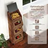 Puluomis Kuchyňský vozík s policemi a výklopnými dveřmi, Náhled obrázku produktu 3