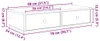 vidaXL Wandplank met lades, antieke look, 80x31x17cm, Productafbeelding-voorbeeld 8