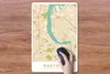 MuchoWow® Mauspad Mousepad Rostock - Karte - Stadtplan - Produktbild-Vorschau 3
