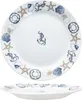 Neptun zestaw 6 morskich talerzyków deserowych porcelana 6 Podgląd zdjęcia produktu 4