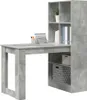 Escritorio de hormigón gris y tablero de partículas, 122 x Vista previa de la imagen del producto 3