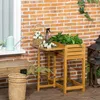 Outsunny verhoogde bloembak, kruidenbak met inklapbaar Productafbeelding-voorbeeld 2
