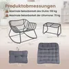 Fotel bujany COSTWAY z podnóżkiem, bardzo duży fotel bujany Podgląd zdjęcia produktu 3
