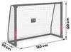 Neo-Sport NS-463 Fotbalová branka 180 x 120 x 60 cm, Náhled obrázku produktu 7