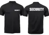 Security Poloshirt schwarz Polohemd Druck Brust & Rücken - Produktbild-Vorschau 1