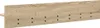 A close-up, straight-on view of a wooden shelf with pre-drilled holes for mounting. Náhled obrázku produktu