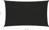 vidaXL Sun Sail 160 g/m² Black 3x6 m HDPE Náhľad obrázku produktu 6
