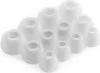 A collection of white silicone earbud tips arranged in a cluster on a white background. Voir les images du produit