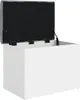 Panca contenitore vidaXL bianca 62 x 42 x 45 cm in Anteprima dell’immagine prodotto 4
