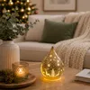 LED Deko-Tropfen 15 cm Frosty-Gold mit Timer 6h/18h Produktbild-Vorschau 8