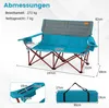 Sedia da campeggio pieghevole extra-large per 2 persone, Anteprima dell’immagine prodotto 9