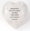 Spruchstein Herz 18x16cm Grabschmuck Gedenkstein Grabdeko Produktbild-Vorschau 5