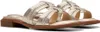 Sandali Del Marchio Clarks Del Modello Ariany Mule Oro Anteprima dell’immagine prodotto 11