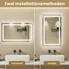 LED Badezimmerspiegel 100x60cm Rechteckig,3 Lichtfarben Produktbild-Vorschau 10