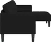 vidaXL Sofa Set Schwarz 173 x 131 x 67 cm Polyester Produktbild-Vorschau 5