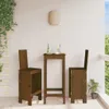 Barhocker 2 Stk. Honigbraun 40x42x120 cm Massivholz Kiefer Produktbild-Vorschau 2