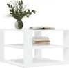 vidaXL Konferenční stolek bílý 58x58x40 cm materiál na bázi Náhled obrázku produktu 3