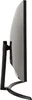 Side view of a black curved computer monitor on a stand against a white background. Produktbild-Vorschau