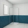 120x76cm 195cm 6mm Nano Glas Glastür Falttür mit Seitenteil Produktbild-Vorschau 1