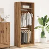 vidaXL Kleiderschrank Artisan-Eiche 80x50x200 cm Produktbild-Vorschau 3