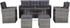 vidaXL 6-tlg. Garten-Lounge-Set mit Auflagen Poly Rattan Produktbild-Vorschau 1