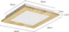 ZMH LED plafoniera lampada da soffitto soggiorno legno Anteprima dell’immagine prodotto 3