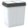 vidaXL Duo Mülleimer Weiß 2x25 L Produktbild-Vorschau 5