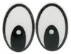 20 Paar / 40 Stk Augen Kunststoff 25x16mm zum Einkleben, Puppe Figuren Teddy Produktbild-Vorschau