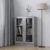 vidaXL Vitrína Concrete Grey 82,5x30,5x115 cm Drevo Náhľad obrázku produktu 2