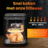 Extralink heteluchtfriteuse, 5,2 liter, 1600W, met Productafbeelding-voorbeeld 2