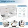OKWISH Commode - Buffet Rangement Moderne avec 6 Tiroirs, Voir les images du produit 5