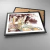 Gerahmtes Poster - Schwarzer Rahmen - Frau Modell - 50x40 Produktbild-Vorschau 3
