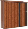 vidaXL Capannoni da giardino Marrone 203,5 x 73 x 200 cm Anteprima dell’immagine prodotto 1