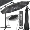 tillvex Alu Ampelschirm Anthrazit LED Solar Ø 300 cm mit Produktbild-Vorschau 1
