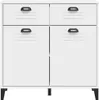 vidaXL Sideboard VIKEN Weiß 80x40x80 cm Holzwerkstoff Produktbild-Vorschau 6