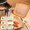 Einweg-Papiereinlage, quadratische Heißluftfritteusenkörbe, Produktbild-Vorschau 4