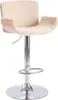 The Living Store Barhocker Creme Kunstleder Produktbild-Vorschau 1