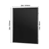 A black display case with dimensions indicated. Produktbild-Vorschau