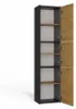 Topeshop S43 ANTRACYT/ARTISAN, 6 Regale, Partikelbord, Produktbild-Vorschau 9