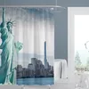 Digitaldruck Textil Duschvorhang aus Polyester Stoff Produktbild-Vorschau 1